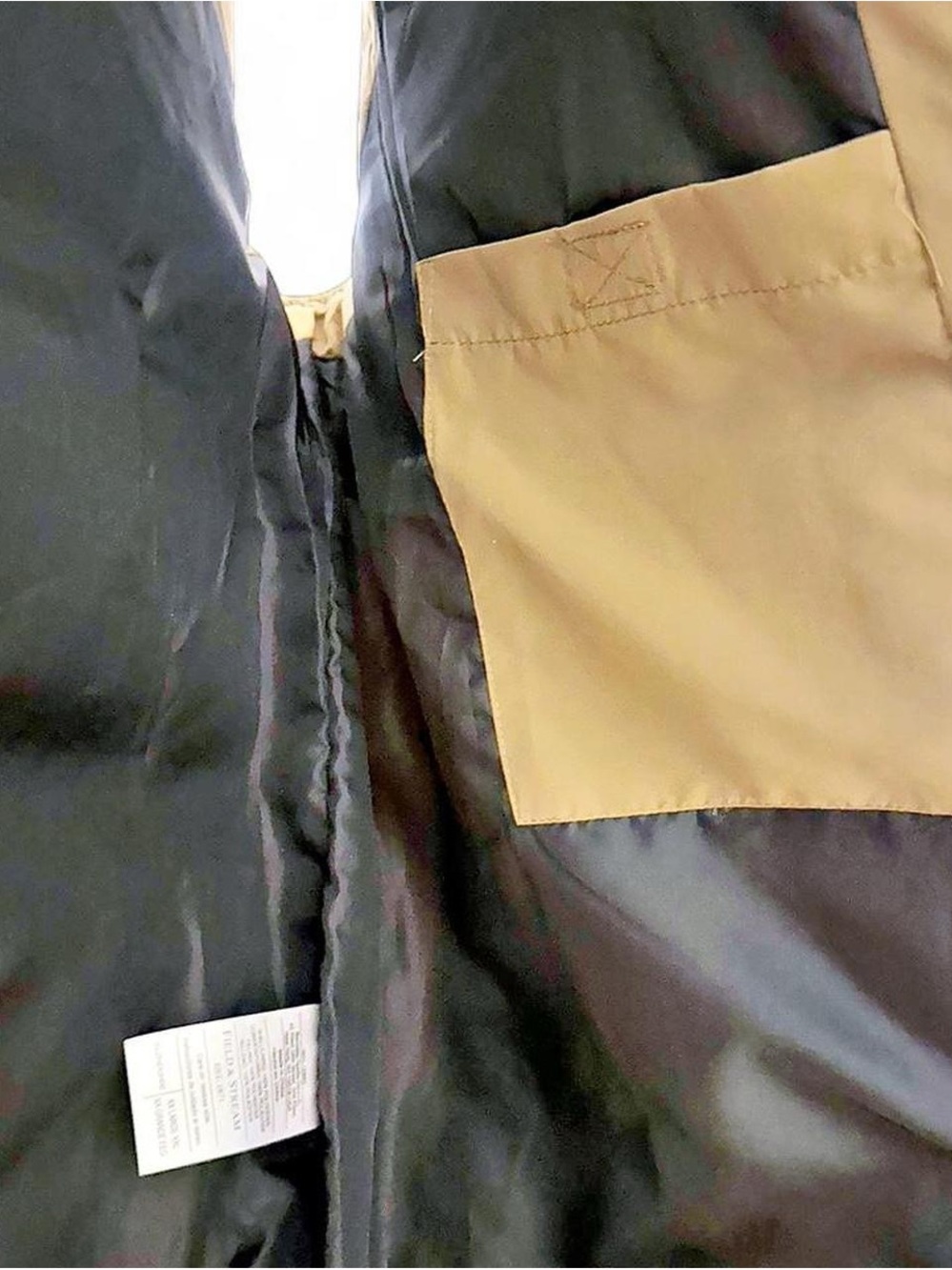 Field & Stream Quilted Heavyweight Full Zip Outdoor Vest khaki Men XXL - Picture 5 of 5
